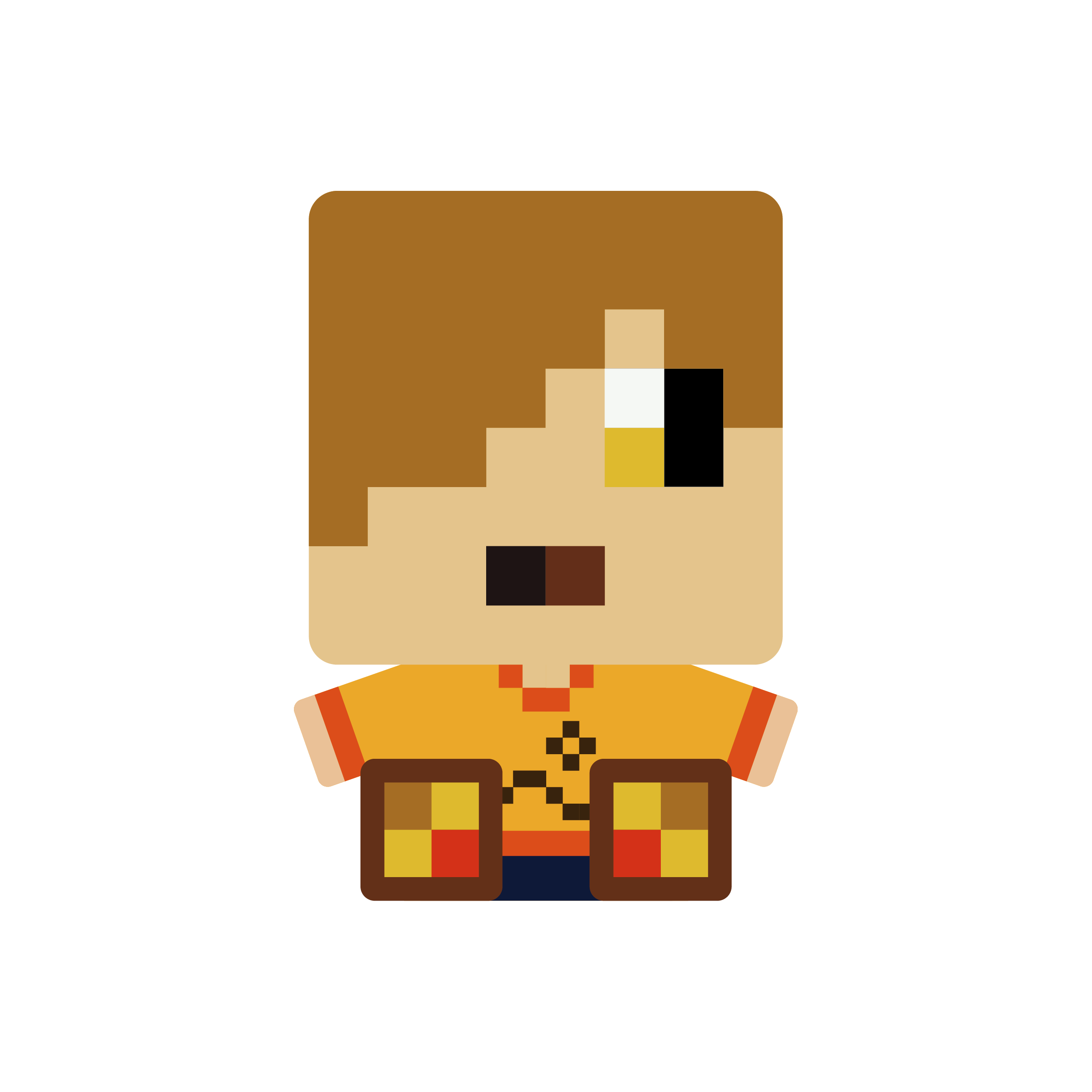 日常組のマインクラフトスキンのぬいぐるみ
