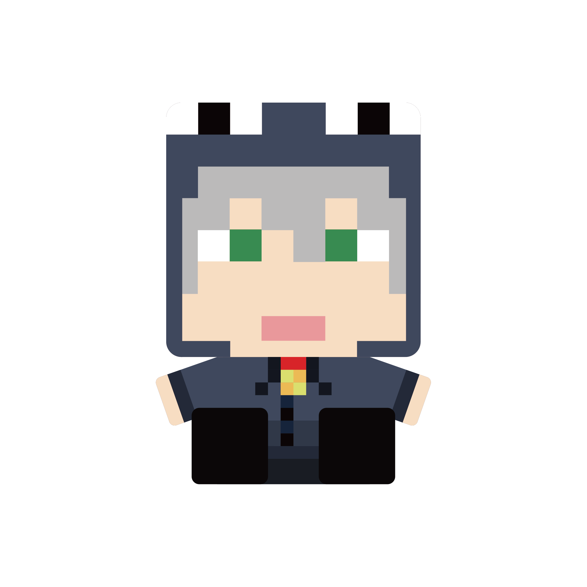 日常組のマインクラフトスキンのぬいぐるみ