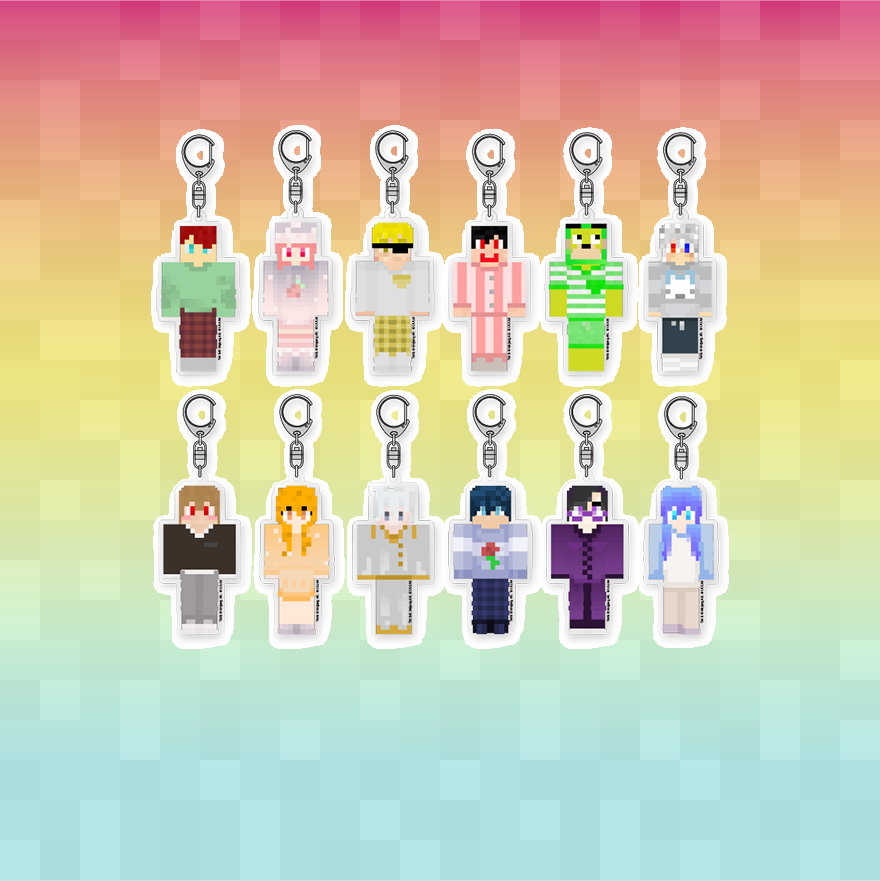 トレーディングアクリルキーホルダー